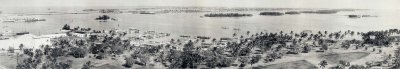 1951 - Miami shoreline with Bayfront Park in the foreground