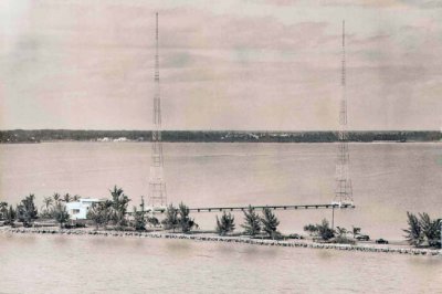 1953 - WIOD-AM (later WCKR-AM and back to WIOD) radio broadcast towers off 79th Street Causeway