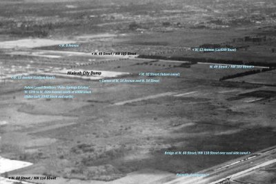 1960 - West Hialeah featuring the Hialeah City Dump with text