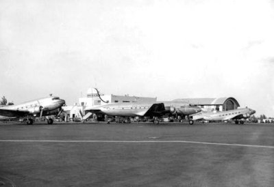 1940s - Pan American aircraft at Miami International Airport