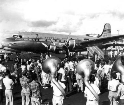 1951 - Christening of the Pan American Clipper Hurricane DC-4 N88898 at Miami