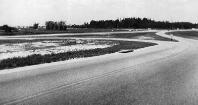 1954 - the Cloverleaf (Golden Glades Interchange) looking southeast at State Road 9