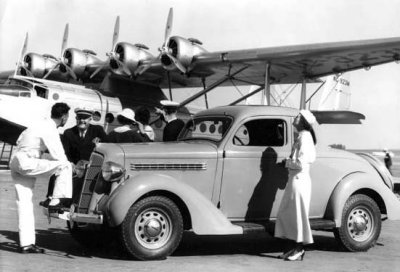 1938 - Pan American Airways System Sikorsky S-42 NC-823M with car and passengers
