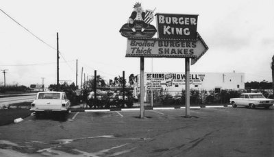 1965 - Early Burger King (store #8) at 18240 S. Federal Highway (US1), Dade County
