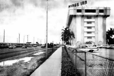 1968 - NW 36 Street north of Pan Am's hangars, and the Kings Inn in Miami Springs