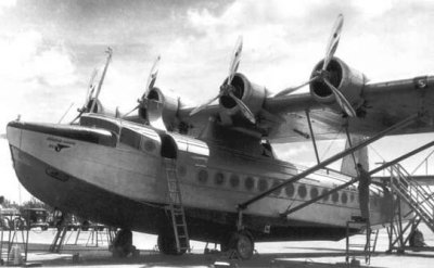 1935 - Pan American Airways System Sikorsky S-42 maintenance at Dinner Key
