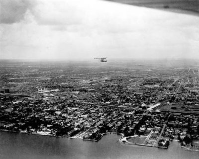 1931 - Three Pan American Airways System Sikorsky S-40's flying over Miami