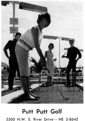 1960 - Putt Putt Golf Ad with their NEwton phone number