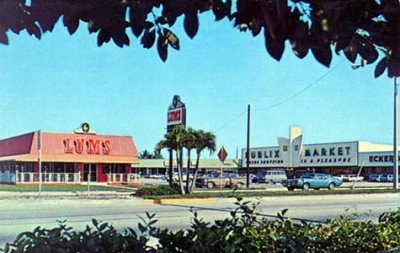 1970's - a newer larger Lums, a Publix and an Eckerd Drugs on US 441 and Margate Boulevard