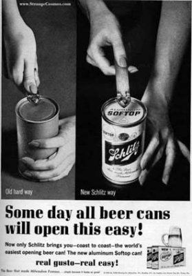 1950s? - Schlitz soft top can advertisement