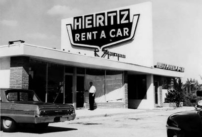 1964 - Hertz Rent a Car on Collins Avenue (A1A), Sunny Isles