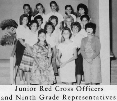 1962 - Junior Red Cross Officers and Ninth Grade Representatives at Palm Springs Junior High School, Hialeah