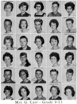 1962 - Grade 9-15 at Palm Springs Junior High School, Hialeah