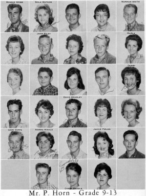 1962 - Grade 9-13 at Palm Springs Junior High School, Hialeah