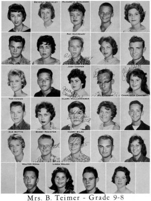 1962 - Grade 9-8 at Palm Springs Junior High School, Hialeah