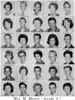1962 - Grade 9-7 at Palm Springs Junior High School, Hialeah
