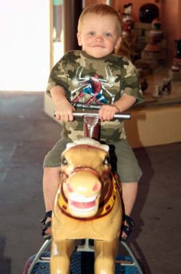 July 2007 - Kyler M. Kramer on horse ride in Taos