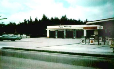 1969 - Esso Gas Station (Humble Oil & Refining Company) at 17790 Collins Avenue, Sunny Isles