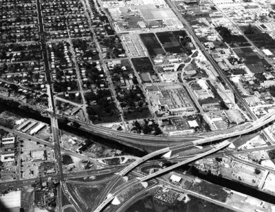 1960s - Aerial view of southeast Hialeah in the upper portion