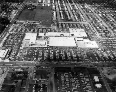 1960 - Northside Shopping Center a month after opening when Sears Northside opened on April 20th