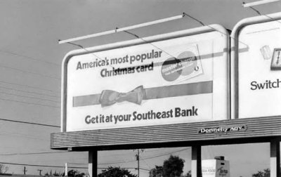 1972 - Southeast Bank billboard at 7390 Bird Road, Miami