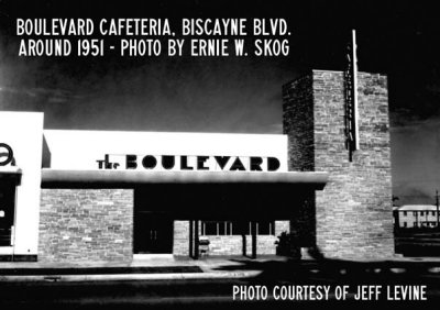 1951 - the Boulevard Cafeteria on Biscayne Boulevard, Miami