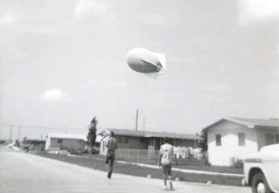 1962 - Mediteranean Fruit Fly spray eradication program balloon for aircraft strafing runs in Hialeah