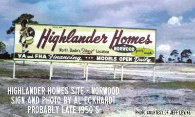 Late 1950s - Highlander Homes in the Norwood section of North Dade County