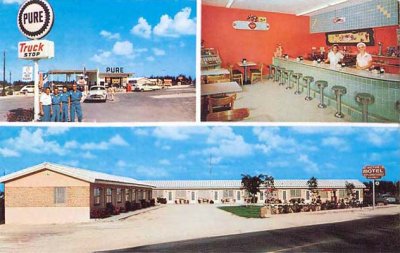 1950s - Pure Oil truck stop, diner and motel on Okeechobee Road and W. 29 Street, Hialeah