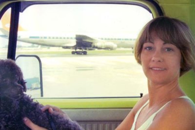 1976 - Karen Sherfick and her doggie