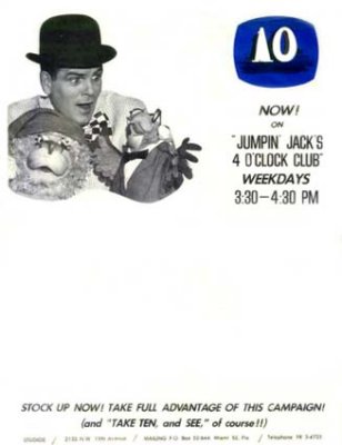 1960s - Jumpin Jack's Channel 10 Sell Sheet  with Lester the Lazy Lion and Jack E Parrot