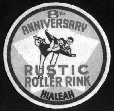 1947 or 1948 - Rustic Roller Rink 8th Anniversay Badge