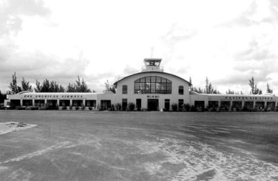 1942 - the terminal for Pan American and Eastern Air Lines at the 36th Street Airport on Pan American Field