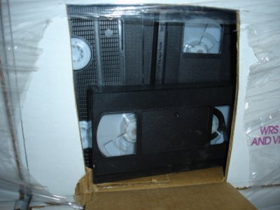 black VHS cassette