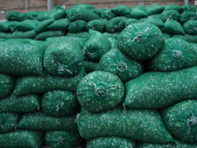 Type 3: Green PET bottle regrind