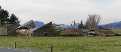 Conway barn down