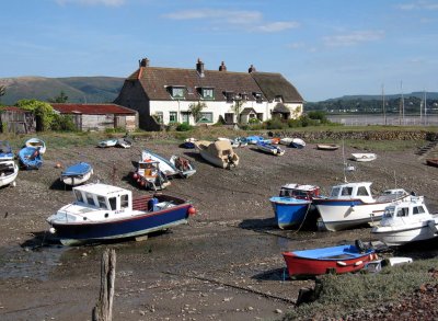 High and dry at Porlock Weir