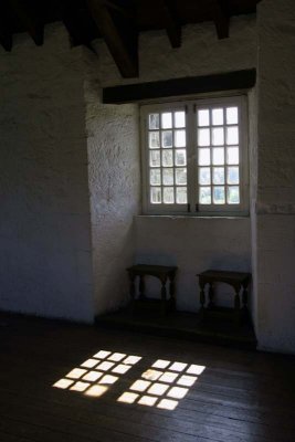 Window, Aberdour Castle, Aberdour, Scotland.