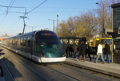 Strasbourg tram at main station