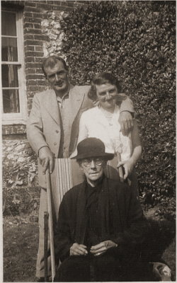 Husband's paternal  grandparents &  great-grandmother 1940s