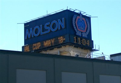 MOLSON BREWERY CLOCK