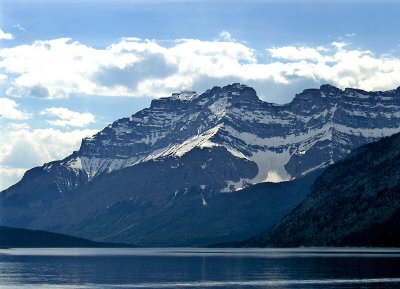 CASCADE MOUNTAIN FROM  LAKE MINNEWANKA