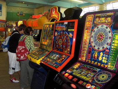 A INSIDE THE AMUSEMENT ARCADE 1339