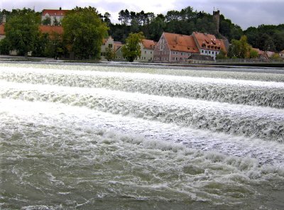 THE WEIR ON THE LECH AT LANDSBERG . 1
