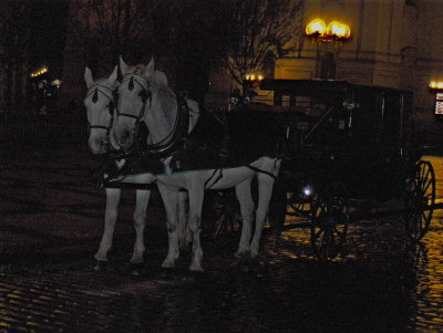 GHOSTLY HORSE & CARRIAGE!