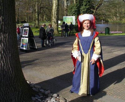 Lady in Keukenhof