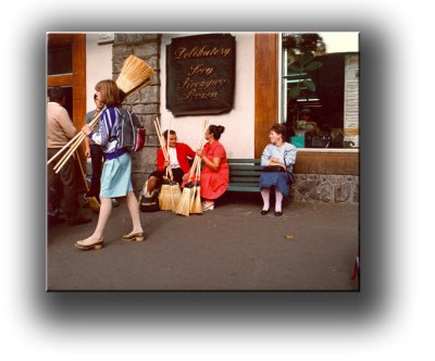 Women after rush after Communist Vietnam, broom arrival on Polish town market in 1989 communist Poland.CopyrightBG copy.jpg