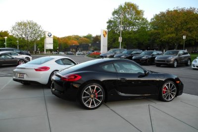 2014 Porsche Cayman, left, and Cayman S at Porsche of Towson in Maryland (7552)