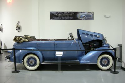 1936 Packard 120 Series Convertible used in movie The Good Shepherd. ISO 100, 1/5.4 sec., f/2.7, manual WB, metal halide.