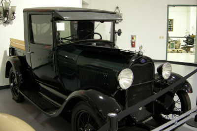 1929  Ford Model A Closed Cab Pickup. ISO 100, 1/3.5 sec., f/2.7, manual WB, metal halide.